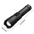 thumbnail image 3 of Outdoor Flashlight USB Rechargeable | Telescopic White LED Torch | Built-in Lithium Battery | High Lumen Strong Light | Adjustable Focus | Rugged Durable | Portable Camping Hiking Gear | Includes, 3 of 9