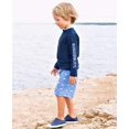thumbnail image 1 of Rash guard RuffleButts Rugged Butts azul marino de manga larga, 1 of 2