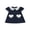 Blue, variant on BemeyourBBs Kids Toddler Baby Girls Valentines Day Outfit Red Heart Spring Dress Short Sleeve Doll Collar Heart Print Princess Dress
