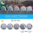 thumbnail image 3 of Despertador para niños para niñas, niños, Dinosaurio iluminado, Reloj Despertador Digital para niños, lámpara, luz Nocturna, día, Noche, Reloj Despertador para jardín de Infantes Adjus, 3 of 5