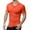 Orange, variant on Men's British Style Birkneck T Shirt Casual Loose Fit Breathable Short Sleeve Tee for Sports and Daily Wear Men's Oversized Tshirts Workout T-Shirt