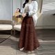 thumbnail image 2 of TaTaai Women Casual Solid Tulle Elastic Waist Layered Cake Skirt Knee Length Street Style Party Wear Lightweight Breathable Non-See-Through Stylish Skirt Gift, 2 of 6