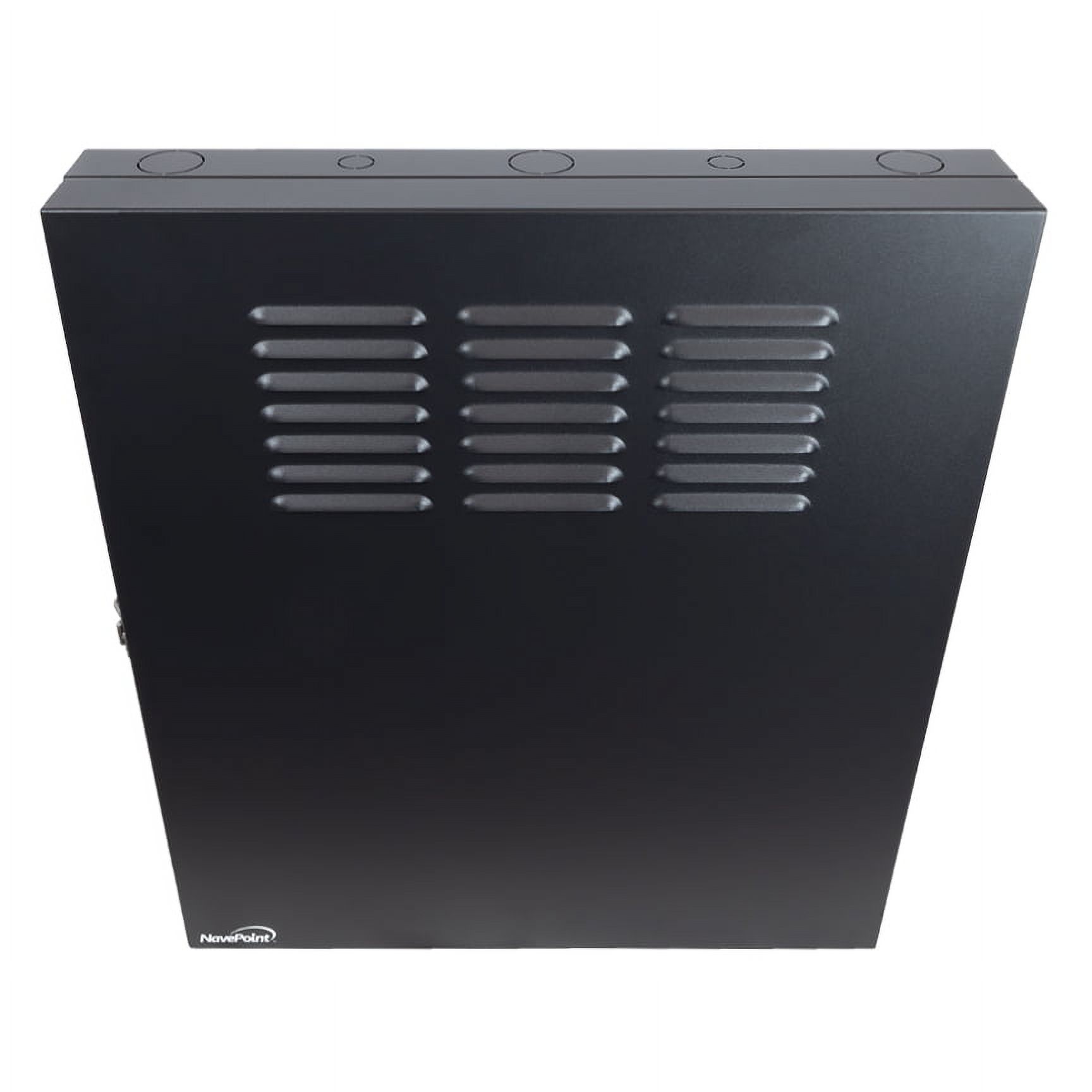 NavePoint 2U Vertical Wall Mount Enclosure for 19" Networking Equipment, Servers, Switch and Patch Panels, Low Profile, 20" Depths, Max Weight Capacity 150 Lbs - image 2 of 6