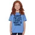 thumbnail image 4 of I Didn't Want to Come Introvert Funny Crewneck T Shirts Boy Girl Teen Brisco Brands XS, 4 of 6