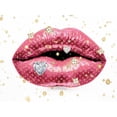 thumbnail image 2 of Blake, Madeline 24x19 Gold Ornate Wood Framed with Double Matting Museum Art Print Titled - Luxury Lips Pink, 2 of 4