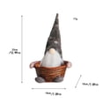 thumbnail image 2 of nvzhuang Christmas Gnome Plush Toys with Candy Basket Beard Pointed Hat Adorable Dwarf Doll for Party Home Office, 2 of 8