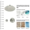 thumbnail image 6 of Logmey Shower Faucet with Tub Spout,Rough-in Valve Included with 10 inch Shower Head,Wall Mounted Rainfall Shower Combo Set, Brushed Nickel, 6 of 9