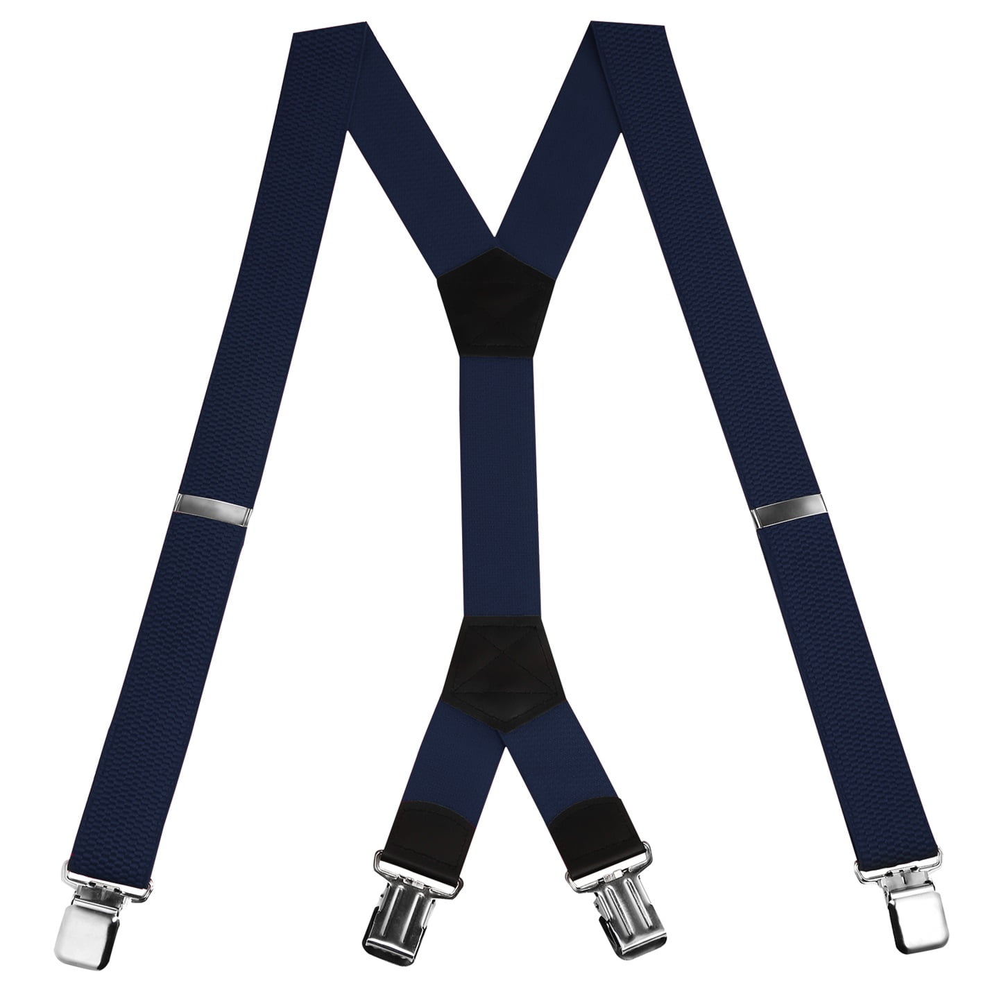 "Buyless Fashion Heavy Duty Textured Suspenders for Men 48