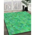 thumbnail image 2 of Ahgly Company Indoor Rectangle Patterned Lime Mint Green Novelty Area Rugs, 8' x 10', 2 of 6