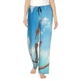 thumbnail image 1 of Balery Elephant Giraffe Pantalones de pijama para mujer, pijamas ultraligeros, pantalones de estar por casa-XX-Large, 1 of 6