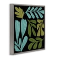 thumbnail image 3 of Stupell Industries Contemporary Varied Leaves Collage Gray Floating Frame Canvas Art, 18 x 18, by Cheryl Warrick, 3 of 8