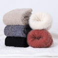 thumbnail image 5 of 5 Pack Women Fuzzy Socks Thick Soft Warm Winter Wool Fluffy Cozy Socks Casual Home Sleep Socks with a Gift Box, 5 of 7
