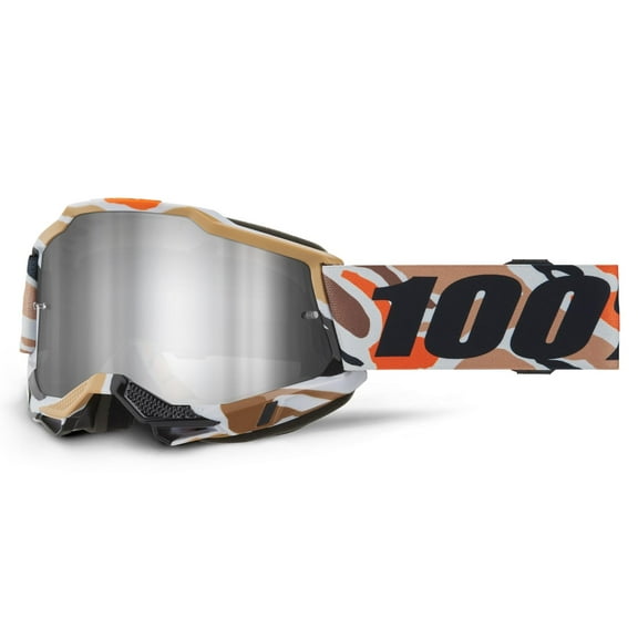 100% ACCURI 2® MX Offroad Goggles Flea w/Silver Mirror Lens