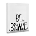 thumbnail image 2 of Stupell Industries Eclectic Black and White Be Brave Tee Pee Typography Canvas Art, 36 x 48, by Karen Zukowski (Finny And Zook), 2 of 7