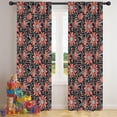 thumbnail image 5 of Blackout Kids Curtains,Black Daisy Flower Floral Pattern Childrens Insulated Curtains Set Of 2,Bedroom Essentials,Toddler Room Decor 42"x84", 5 of 5