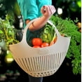 thumbnail image 2 of Hutzler Garden Colander Bag with Carrying Handle, Collect Carry & Clean Your Fresh Picked Fruit and Vegetables, Pink, 2 of 6