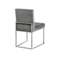 thumbnail image 5 of Meridian Furniture Contemporary Giselle Velvet Dining Chair in Gray (Set of 2), 5 of 5
