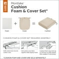 thumbnail image 5 of Classic Accessories 21"x21"x3" Grey Patio Cushion Slipcover, Montlake, 5 of 14
