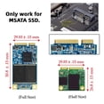 thumbnail image 3 of FVH Dual MSATA Mini-SATA SSD Card JBOD Raid0 Span Bridge to 2.5inch SATA Combo HDD Disk Drive Enclosure, 3 of 14