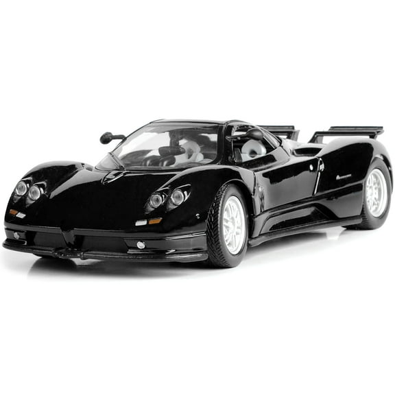 Pagani Zonda C12 Black 1/24 Diecast Car Model by Motormax