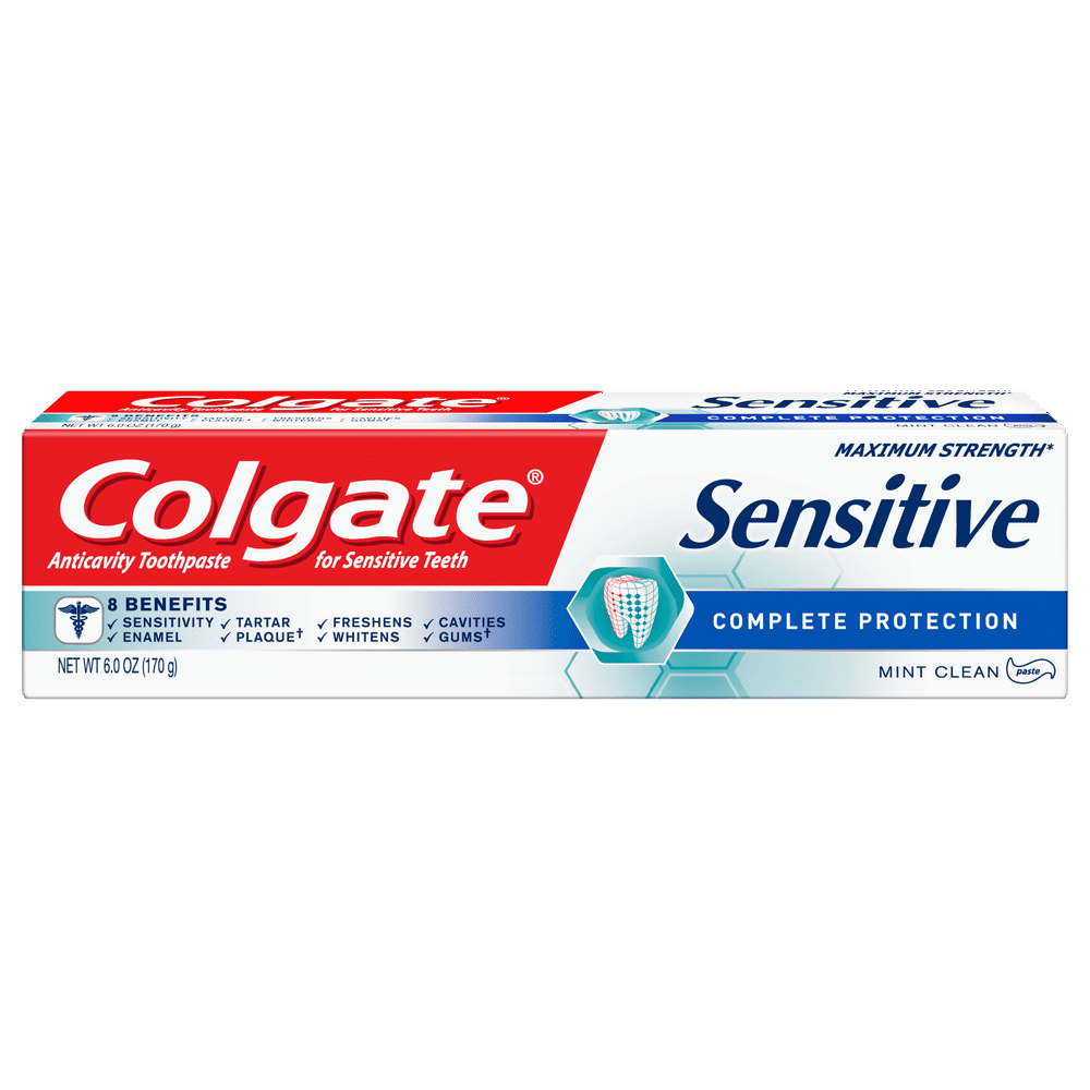 Colgate Sensitive Plaque Removing Toothpaste, Mint, 6 oz