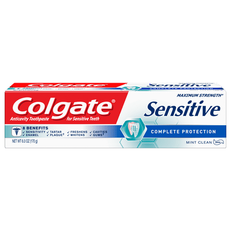 Colgate Sensitive Plaque Removing Toothpaste, Mint, 6 oz