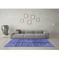 thumbnail image 3 of Ahgly Company Machine Washable Indoor Rectangle Persian Blue Traditional Area Rugs, 2' x 5', 3 of 4