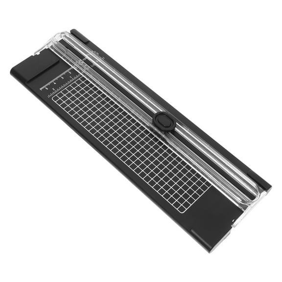 WHAMVOX Manual Paper Cutter for Classroom with Compact Design and Precision Cut Black Plastic 6.3 x 4.7 Inches