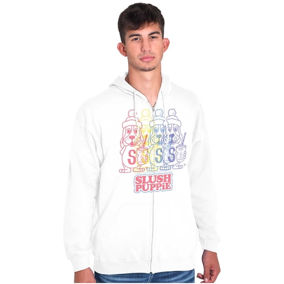 Vintage Slush Puppie Retro Cartoon Zip Up Hoodie Men's Women's Brisco Brands M