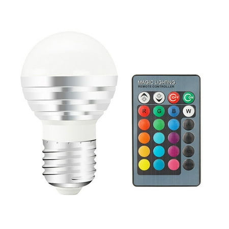 

Rgb Led Bulb 3W E27 Dimmable Rgb Led Light Bulb With For Home Bar Party Ktv Mood Ambiance Lighting