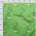 thumbnail image 2 of oneOone Cotton Flex Green Fabric Nautical Sewing Craft Projects Fabric Prints By Yard 40 Inch Wide, 2 of 4