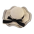 thumbnail image 4 of Sombrero de playa tejido Strade Fareast Limited sombrero de alero grande Beige, 4 of 8
