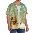 thumbnail image 2 of Gukieu Starfish And Seashell Print Men's Short-sleeved Shirts, Button-down Pocket Shirts, T-shirts, Beach Vacation Travel Summer Clothing-XX-Large, 2 of 5