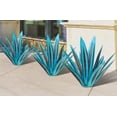 thumbnail image 2 of Hojas de agave DIY Metal Hierro Arte Planta Estatua Decoración para el hogar Adornos para jardín Patio Césped, Mar azul Kearding HA004436-04, 2 of 6