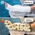 thumbnail image 7 of COEQINE Sunflower Highland Cow Leg Cast Cover 2 PCS Soft Fabric Leg Plaster Sleeve Stretch Fabric Leg Cast Protector Decoration Cover Adjustable Leg Cast Cover for Showering Size S, 7 of 7
