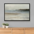 thumbnail image 2 of PixonSign Framed Canvas Print Wall Art Pastel Gray Blue Watercolor Landscape Abstract Shapes Illustrations Modern Art Decorative Minimal Relax/Calm for Living Room, Bedroom, Office - 24"x36" Black, 2 of 5