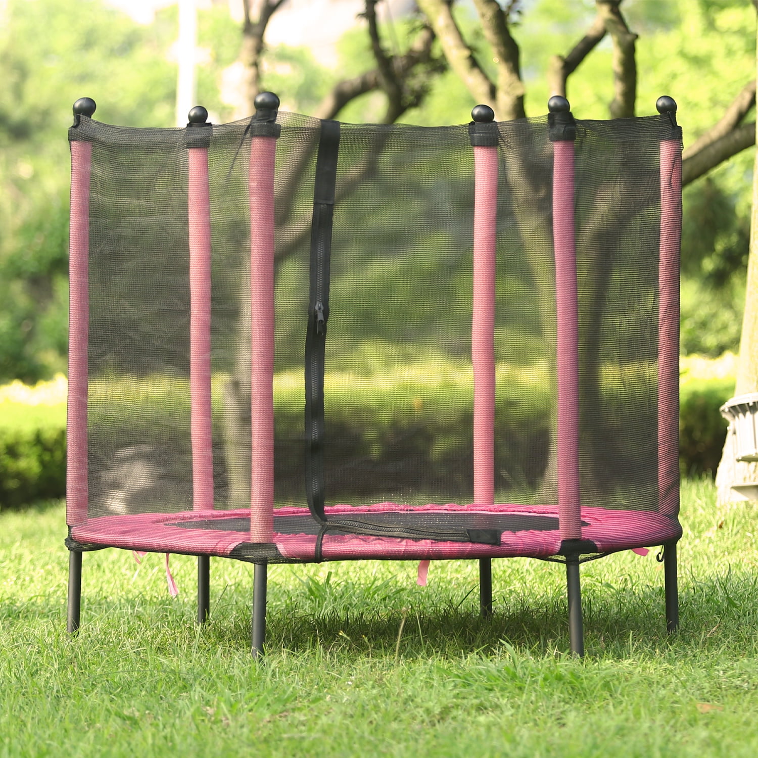 SYNGAR Trampoline with Enclosure, 48in Toddler Trampoline with Enclosure and, Mini Trampoline