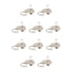 thumbnail image 1 of Eigraketly Metal Heart Shape Lock Solid Color Key Wardrobe Decorative Drawer Cabinet Anti-rust Replacement Meaningful with Padlock plata 10piezas, 1 of 6