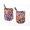 Pink Purple Brown Floral, variant on Batik Tie Dye Oven Mitts (Set Of 2) by Penny's Needful Things (Orange Purple Blue Floral)
