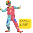 thumbnail image 2 of Disfraz de payaso para fiesta de Carnaval de Halloween para hombre, Bola de baile de Mascarada, actuación de escenario de mago, sin peluca/zapatos/nariz de espuma, 2 of 5