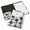 Black Flowers, variant on Black Flowers Clipboard Folio with Refillable Lined Notepad for Work Office School Nurse