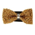 thumbnail image 3 of 2 Unidades Pajarita de Hombre Pre atada de material cuero PU Pedrería Brillante de Lazo Accesorios de Ropas para Boda Noche Yinane Hombre Crystal Bowtie, 3 of 8