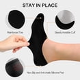 thumbnail image 4 of 6 Pairs Cotton No Show Sock Women’s invisible Non Slip Flat Boat Liner Socks,womens socks (Pack of 5-8), 4 of 6