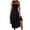 Black, variant on Minjewel Summer Dresses for Women High Waist V Neck A Line Dress Ruffle Sleeve Design Off Shoulder Casual Elegant Mid Length Sundress,Green 2XL