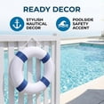 thumbnail image 6 of 20 Inch / 50cm Pool Safety Life Preserver Throw Ring Buoy- Swim Foam Rings for Swimming Pool Wall Decoration, 6 of 10