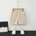 thumbnail image 4 of WhouRiu Toddler Boys Summer Suit Short Sleeve Shirt Suspenders Shorts Graduation Birthday Performance Outfits,4-Piece Beige,Size 3-15 Y, 4 of 4