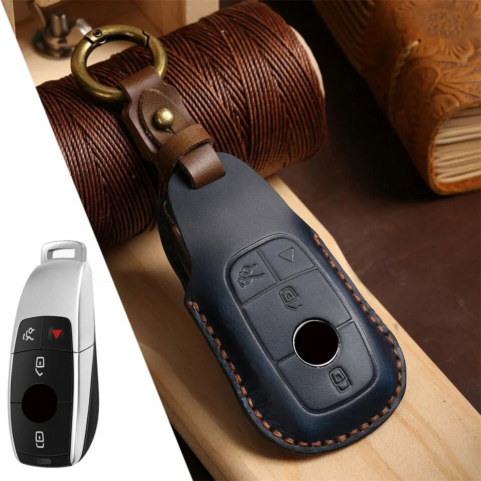 Car Key Fob Case Cover Protector For Mercedes Benz E C G M R S Class W204 W212 W176 GLC CLA GLA AMG Car Accessories Keychain
