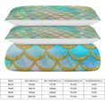 thumbnail image 2 of HAHDAXIA Mermaid Print Bedding Solid Comforter Set for All Seasons,3 Pieces(1 Comforter+2 Pillowcases),Soft Microfiber Bedding Set Queen(90"x90"), 2 of 7