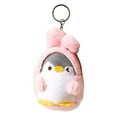 thumbnail image 1 of Llavero muñeca Sunnimix Pingüino oreja larga rosa, 1 of 8