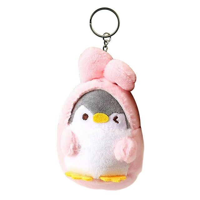 Llavero muñeca Sunnimix Pingüino oreja larga rosa
